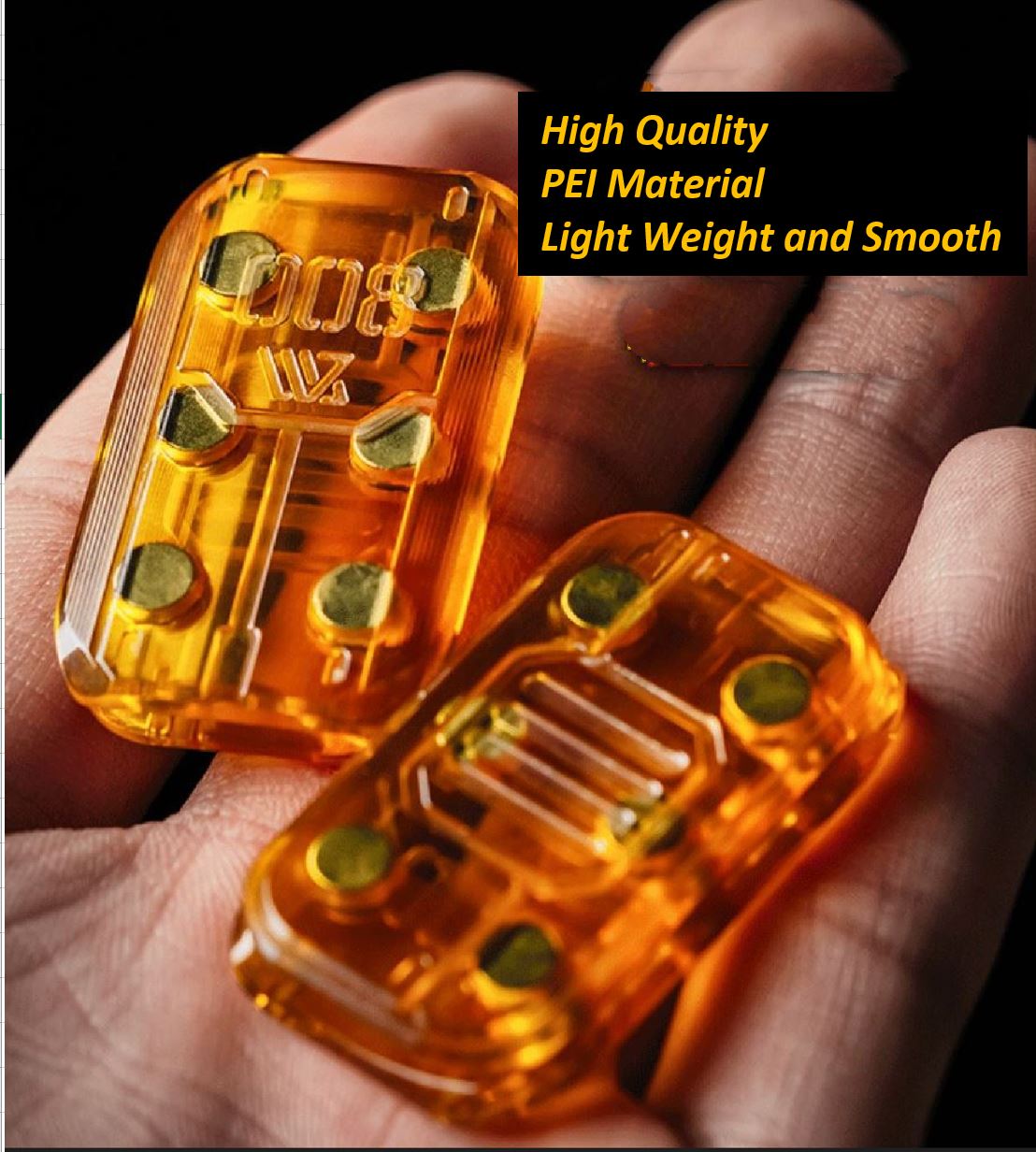 WANWU PEI-G10 Mini Armor Shield Hand Slider | WANWU Mini Metal Line Of Defense PPB Hand Slider | Mini EDC Shield Push Pull Slider for Collection & Gift