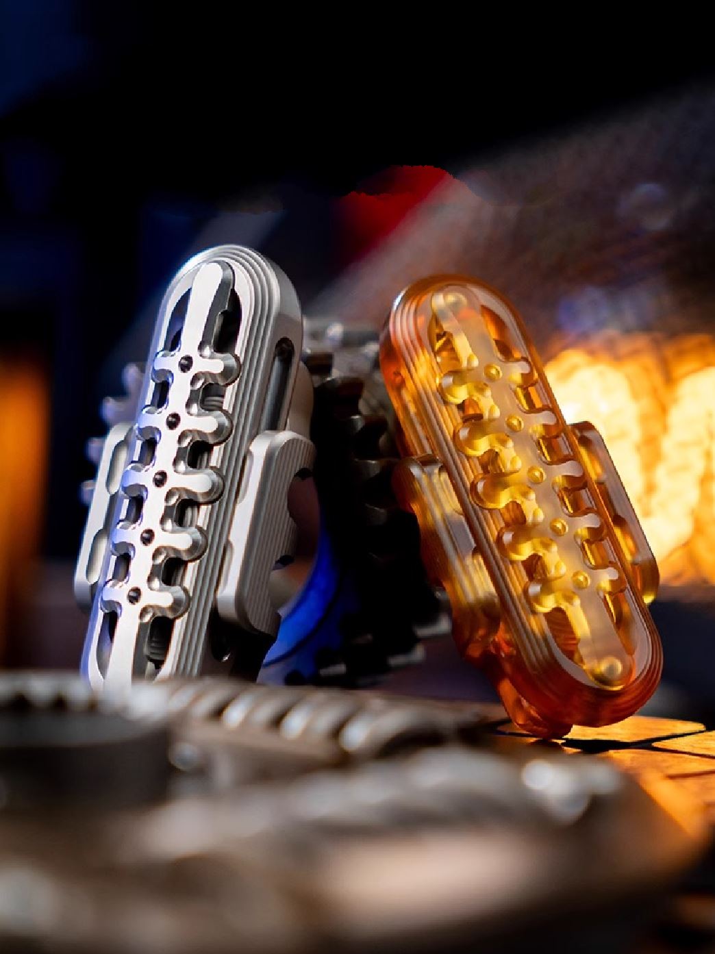 New WANWU EXOSKELETON Zirconium Mechanical Magnetic Hand Haptic Push Slider | New Zirconium EXOSKELETON EDC PEI Hand Push Slider | WANWU EXOSKELETON PPB Fidget Toys for Collection & Gift