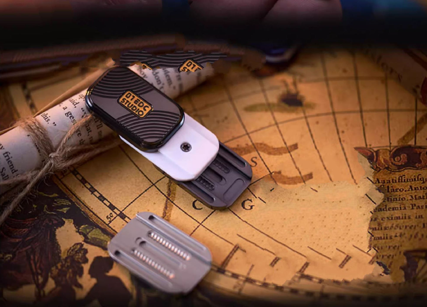 Zero One Mini Burger Mechanical Hand Haptic Slider | Zero One Mini Burger Metal EDC Hand Fidget Toy for Collection & Gift