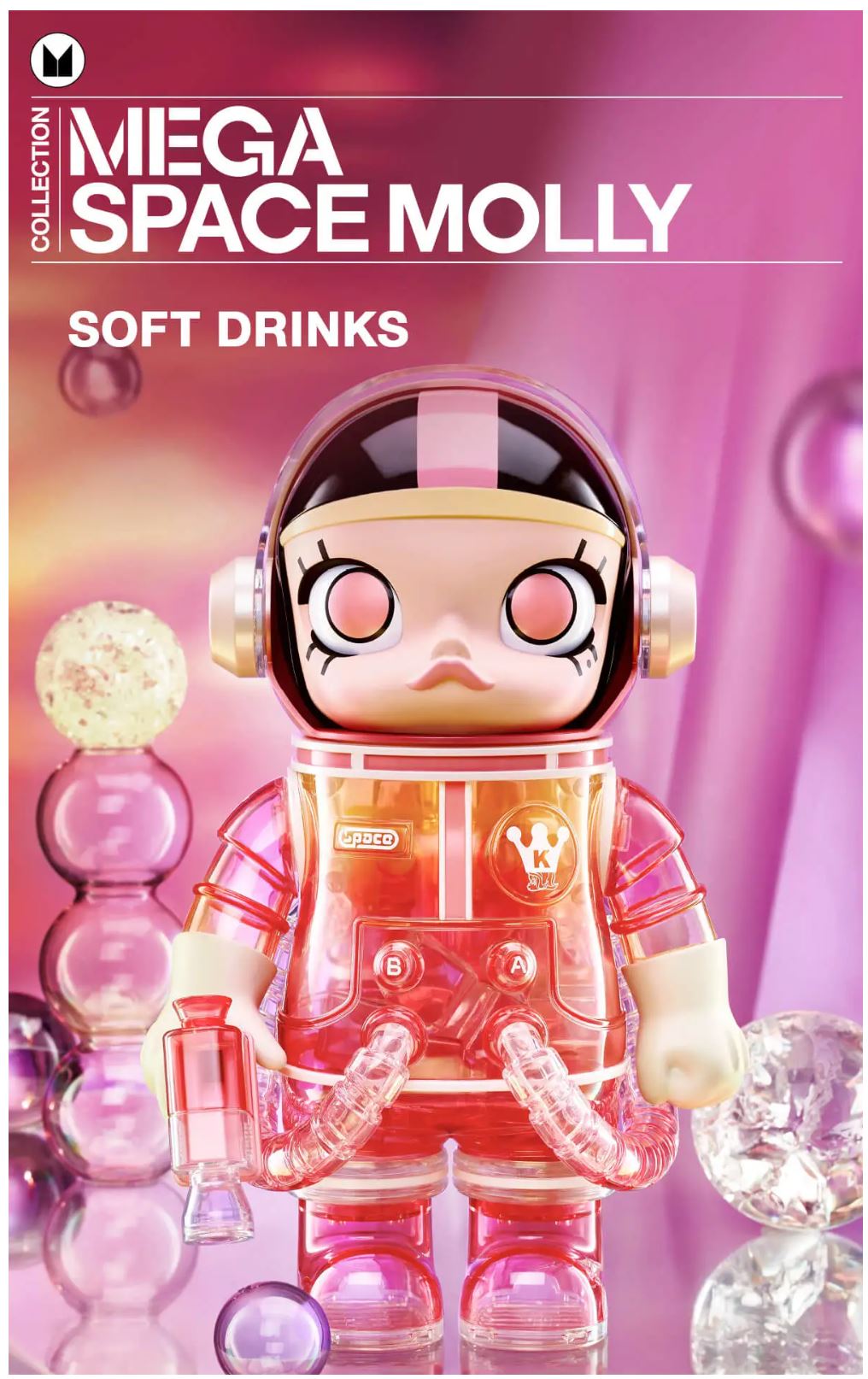 POP MART - MEGA SPACE MOLLY 400% - SOFT DRINK (BLIND BOX) - 100% AUTHENTIC from POP MART
