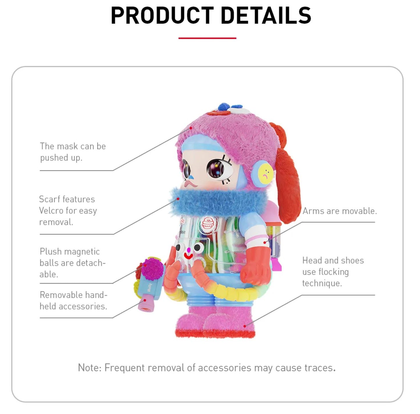 POP MART - MEGA SAPCE MOLLY 400% Jon Burgerman - 100% Authentic from POP MART