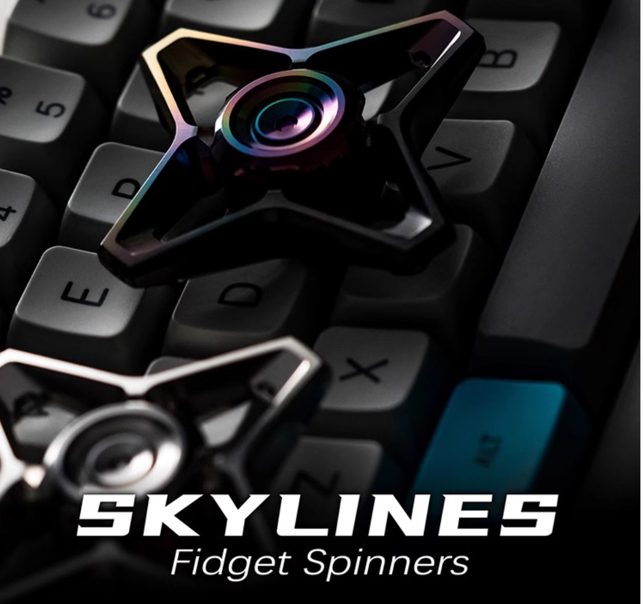 WANWU "Skyline" Hand Gyro Fidget Spinner | WANWU "Skyline" Mini EDC Hand Spinner | Mini "Skyline" Strike PPB Steel Hand Fidget for Gift & Collection