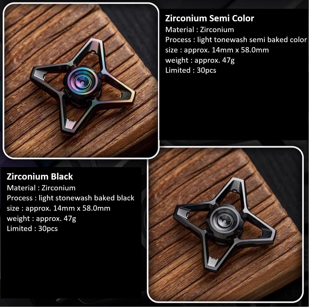 WANWU "Skyline" Hand Gyro Fidget Spinner | WANWU "Skyline" Mini EDC Hand Spinner | Mini "Skyline" Strike PPB Steel Hand Fidget for Gift & Collection