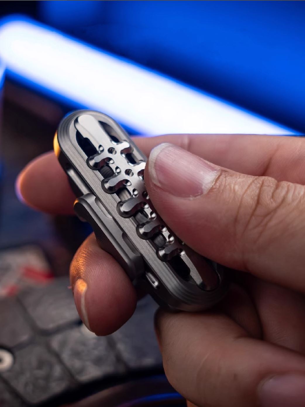 New WANWU EXOSKELETON Mechanical Magnetic Hand Haptic Push Slider | New WANWU EXOSKELETON EDC PEI Hand Push Slider | WANWU EXOSKELETON PPB Fidget Toys for Collection & Gift
