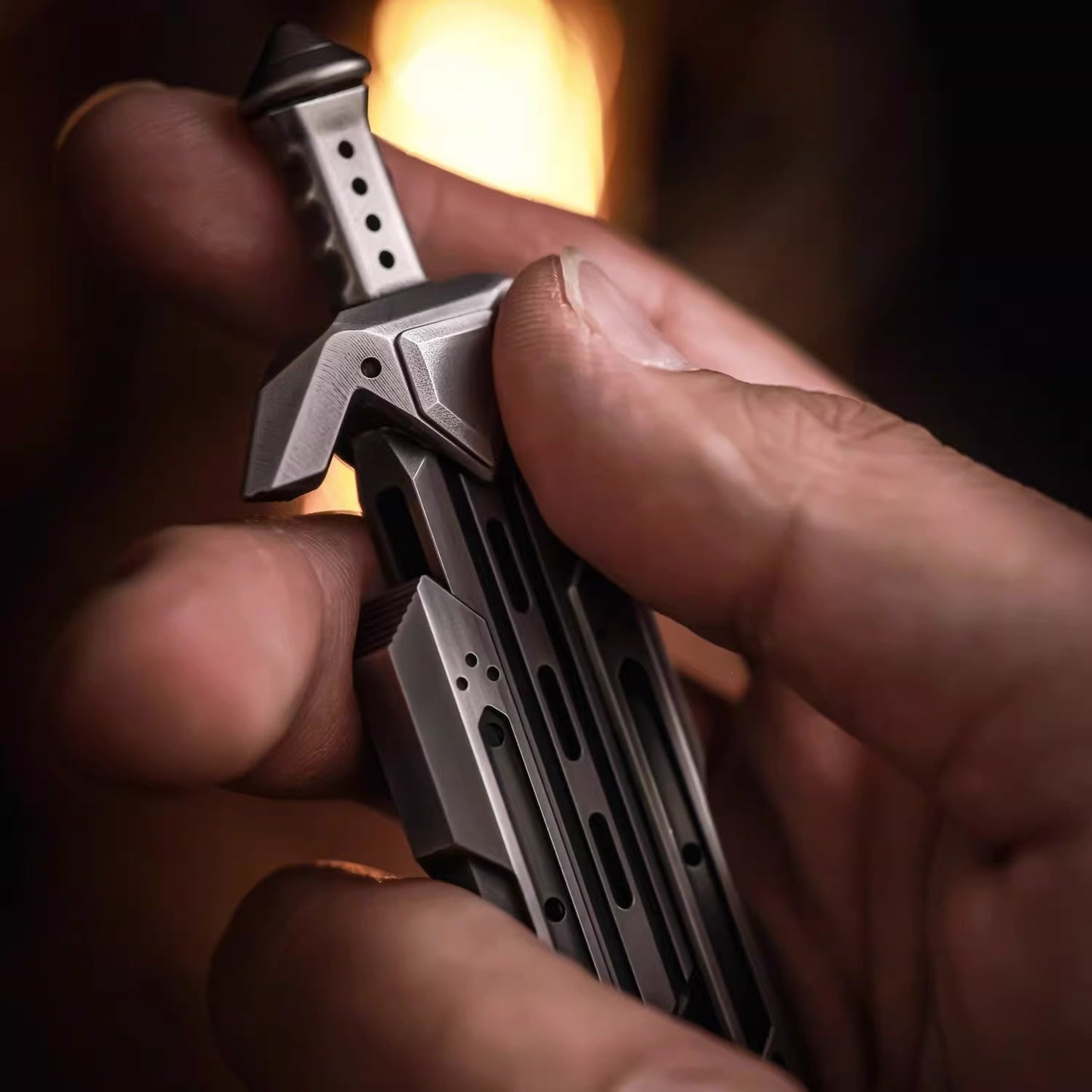 CWS EDC Archangel's Sword Hand Haptic Stainless Steel Push Slider | New Archangel's Swords EDC Hand Push Slider | Archangel's Sword PPB Fidget Toys for Collection & Gift