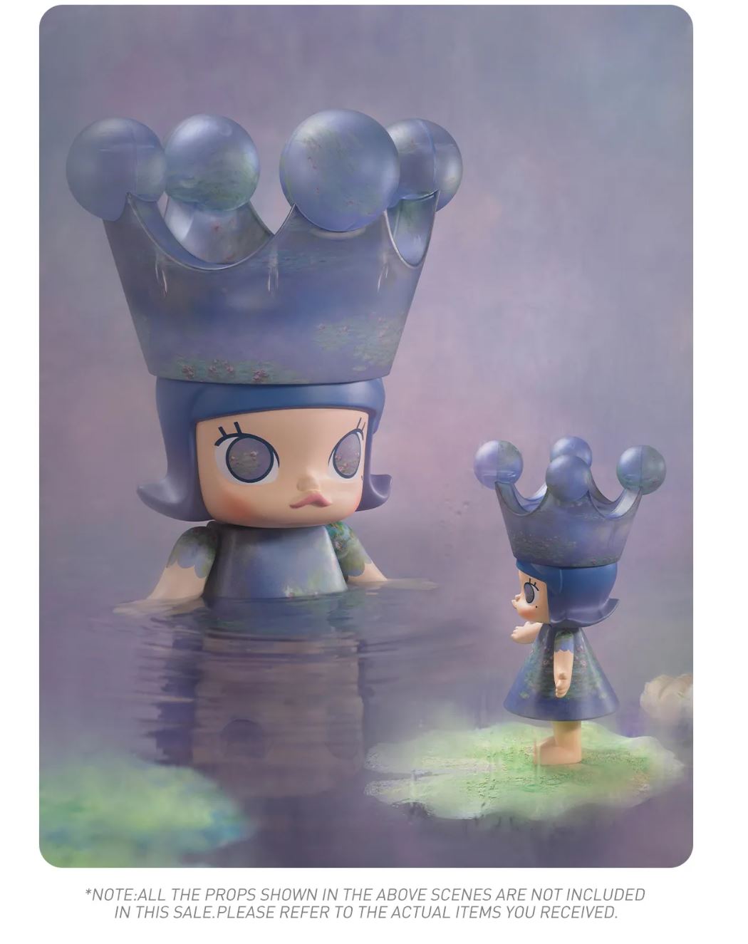 POP MART - MEGA ROYAL MOLLY 400% Monet-Les Nymphéas 400% - 100% Authentic from POP MART