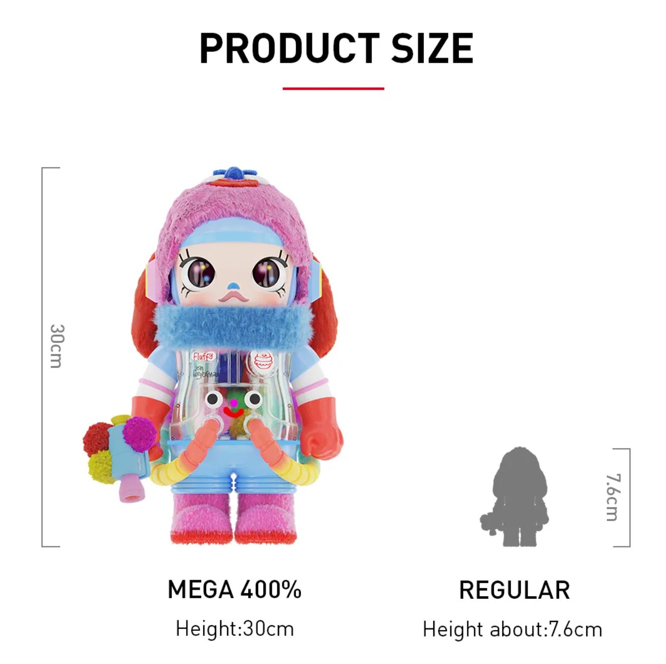 POP MART - MEGA SAPCE MOLLY 400% Jon Burgerman - 100% Authentic from POP MART