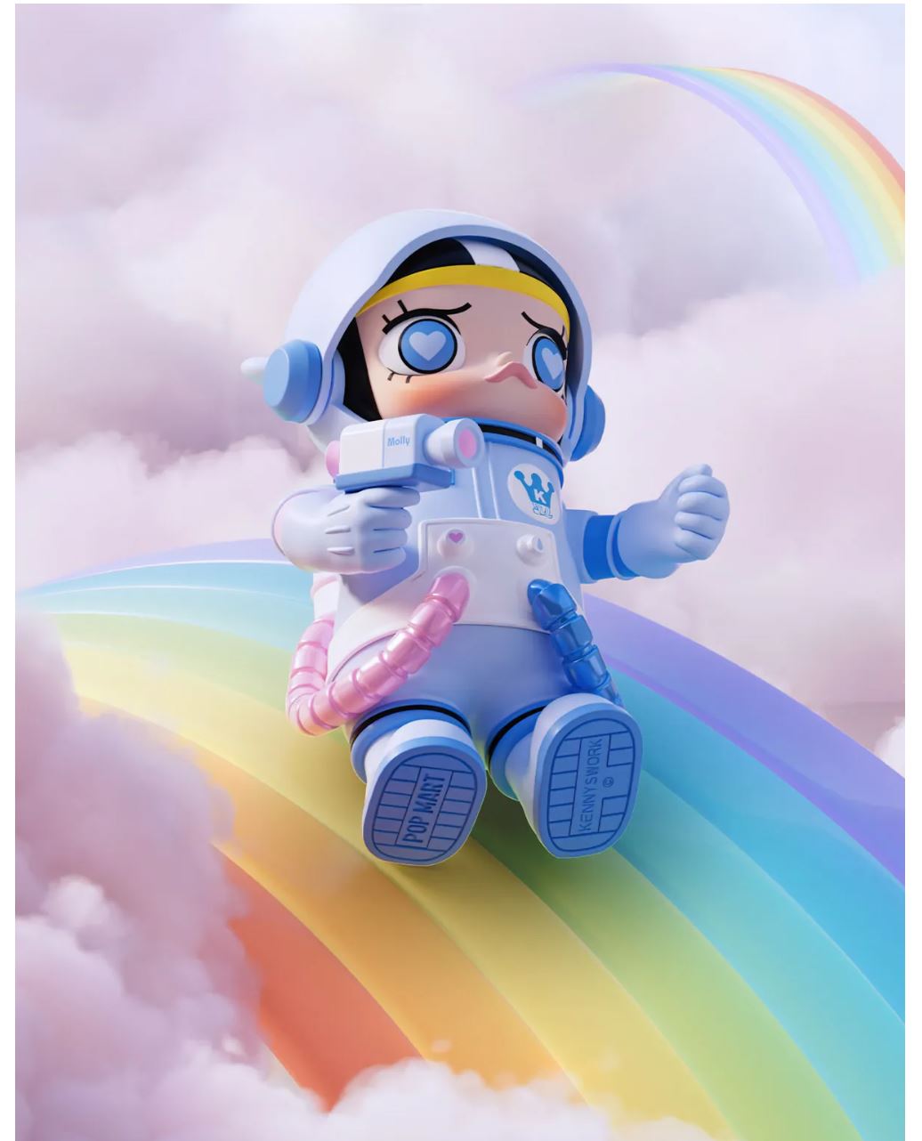 POP MART - MEGA SAPCE MOLLY- Grumpy Bear 400%+100% - 100% Authentic from POP MART