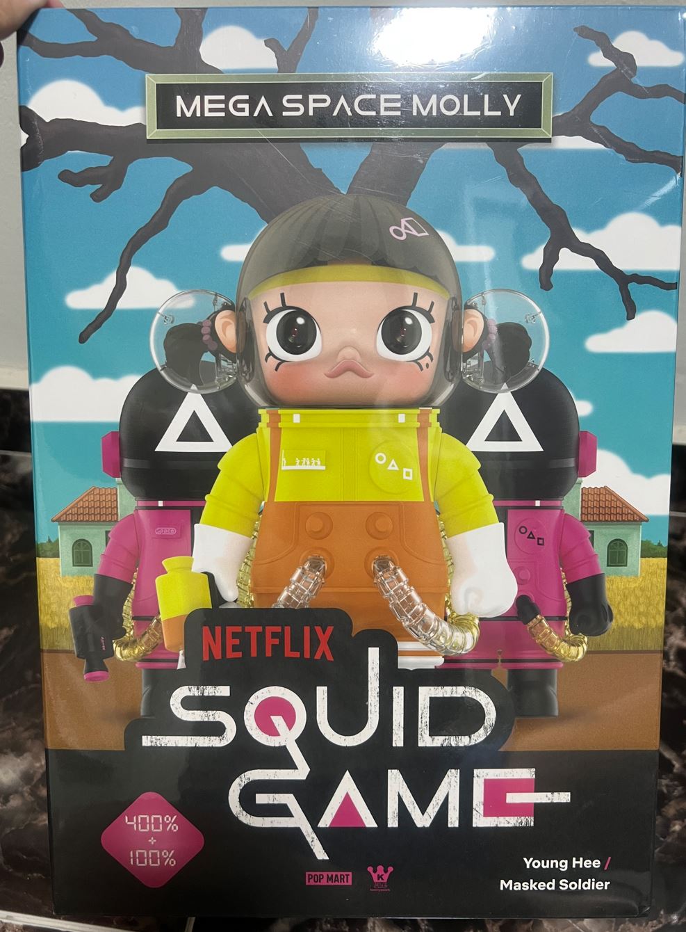 POP MART - MEGA SAPCE MOLLY SQUID GAME 400%+100% - 100% Authentic from POP MART