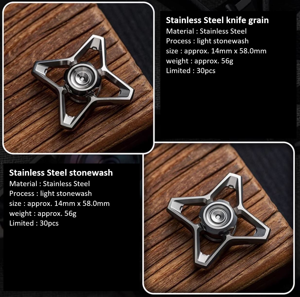 WANWU "Skyline" Hand Gyro Fidget Spinner | WANWU "Skyline" Mini EDC Hand Spinner | Mini "Skyline" Strike PPB Steel Hand Fidget for Gift & Collection