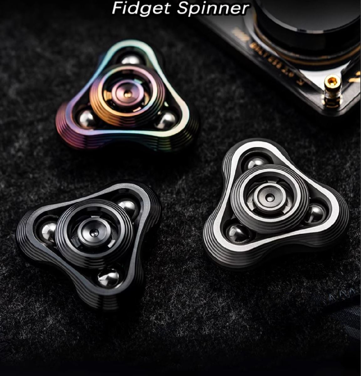 WANWU "Shockwave" Hand Gyro Fidget Spinner | WANWU "Shockwave" Mini EDC Hand Spinner | Mini "Shockwave" Strike PPB Steel Hand Fidget for Gift & Collection