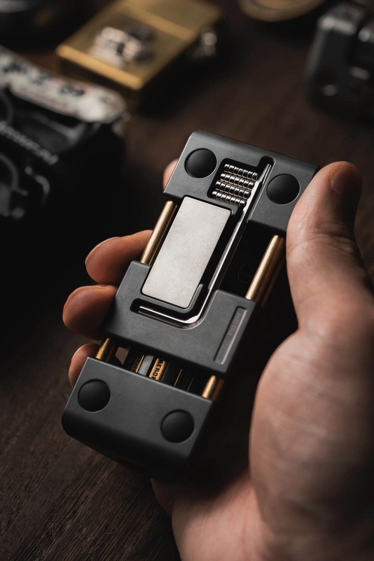 Lautie 2099 Series Jackpot Deskset Gyro Spinner | Lautie Lucky Jackpot Desktop Hand Gyro Fidget for Collection and Gift