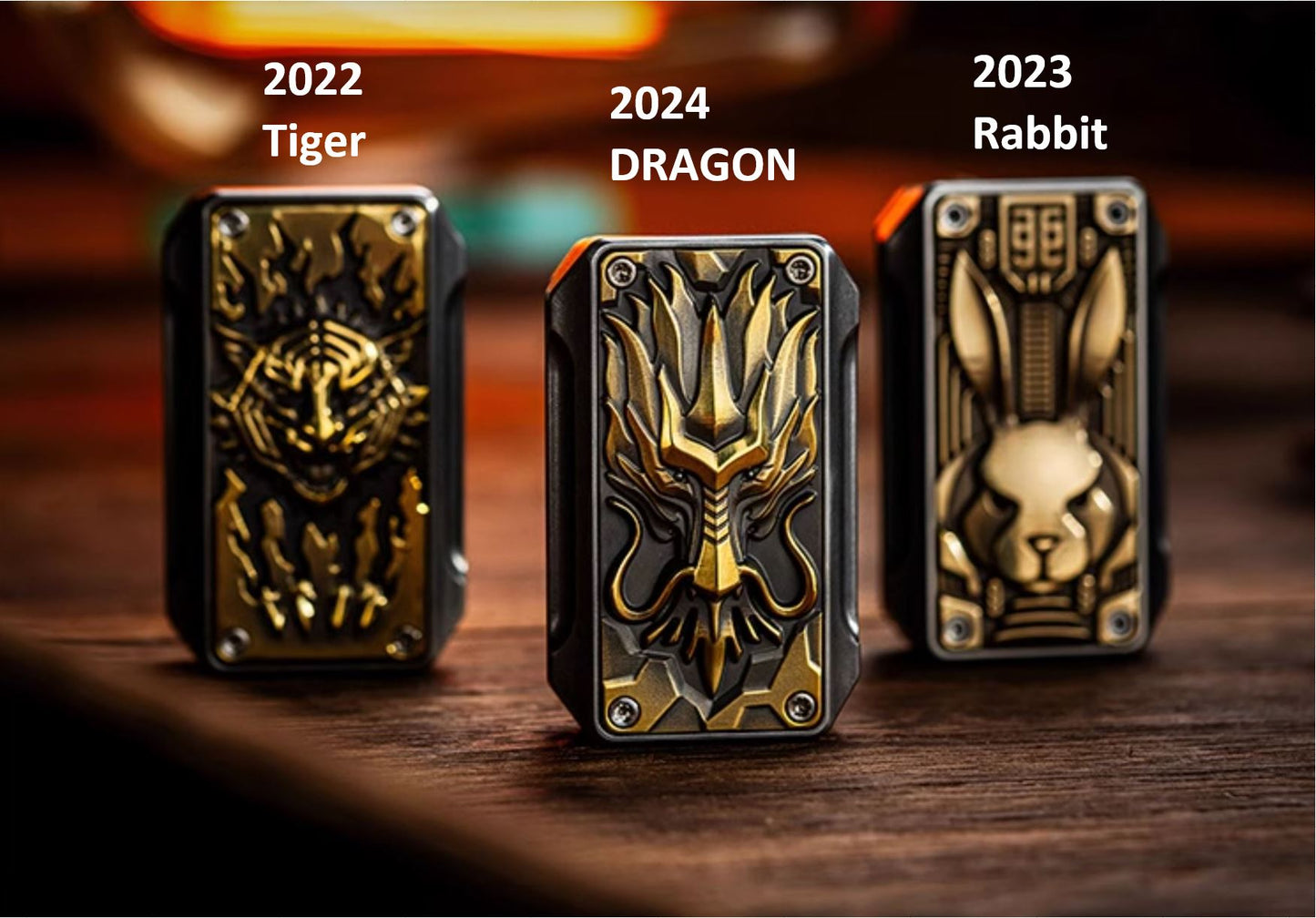 2024 WANWU LIMIT Edition Year of Dragon Hand Push Slider | WANWU Special Limit Edition Metal Hand Push Fidget | New Limit Edition WANWU EDC Hand Push Slider for Collection
