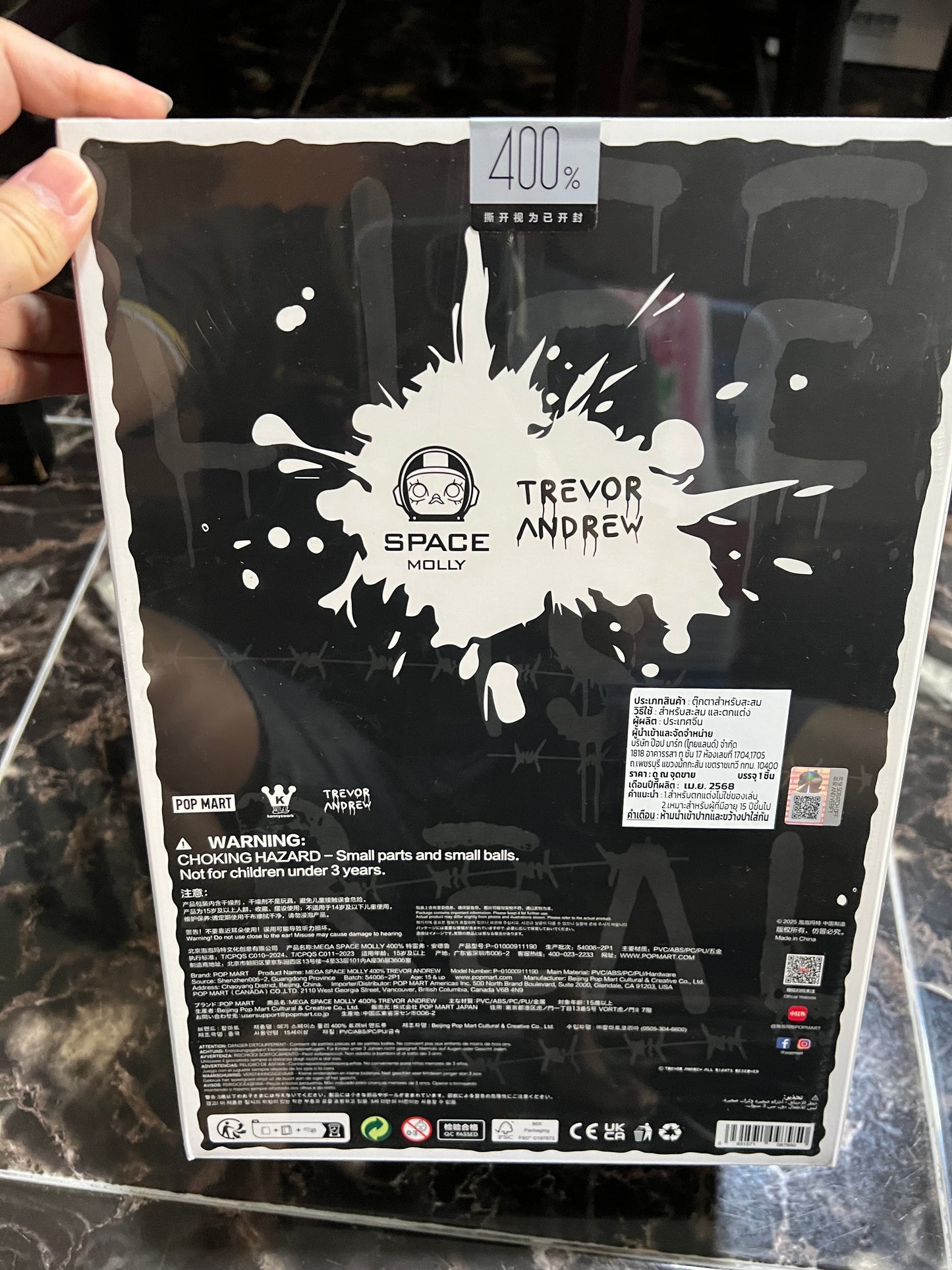 POP MART - MEGA SAPCE MOLLY 400% Trevor Andrew 2.0 - 100% Authentic from POP MART
