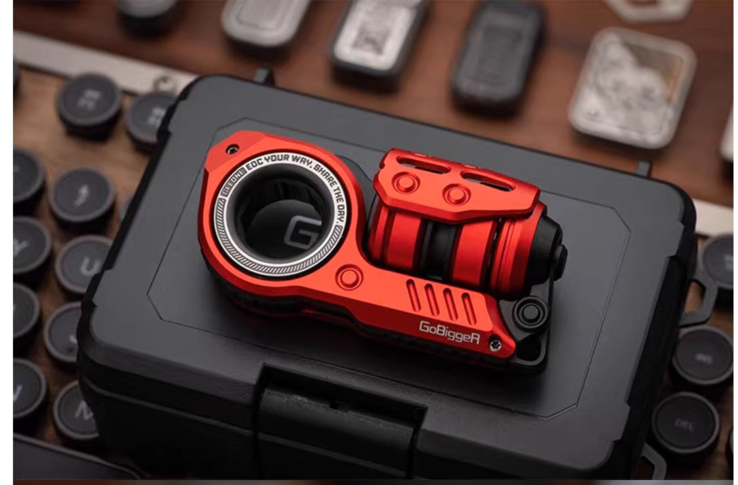 GoBiggeR Sinian Lite Aluminum Hand Fidget Haptic Slider | GobiggeR Sinian Lite Aluminum EDC Hand Slider | GobiggeR Sinian Lite Aluminum Hand Fidget Toy PPB for Collection & Gift