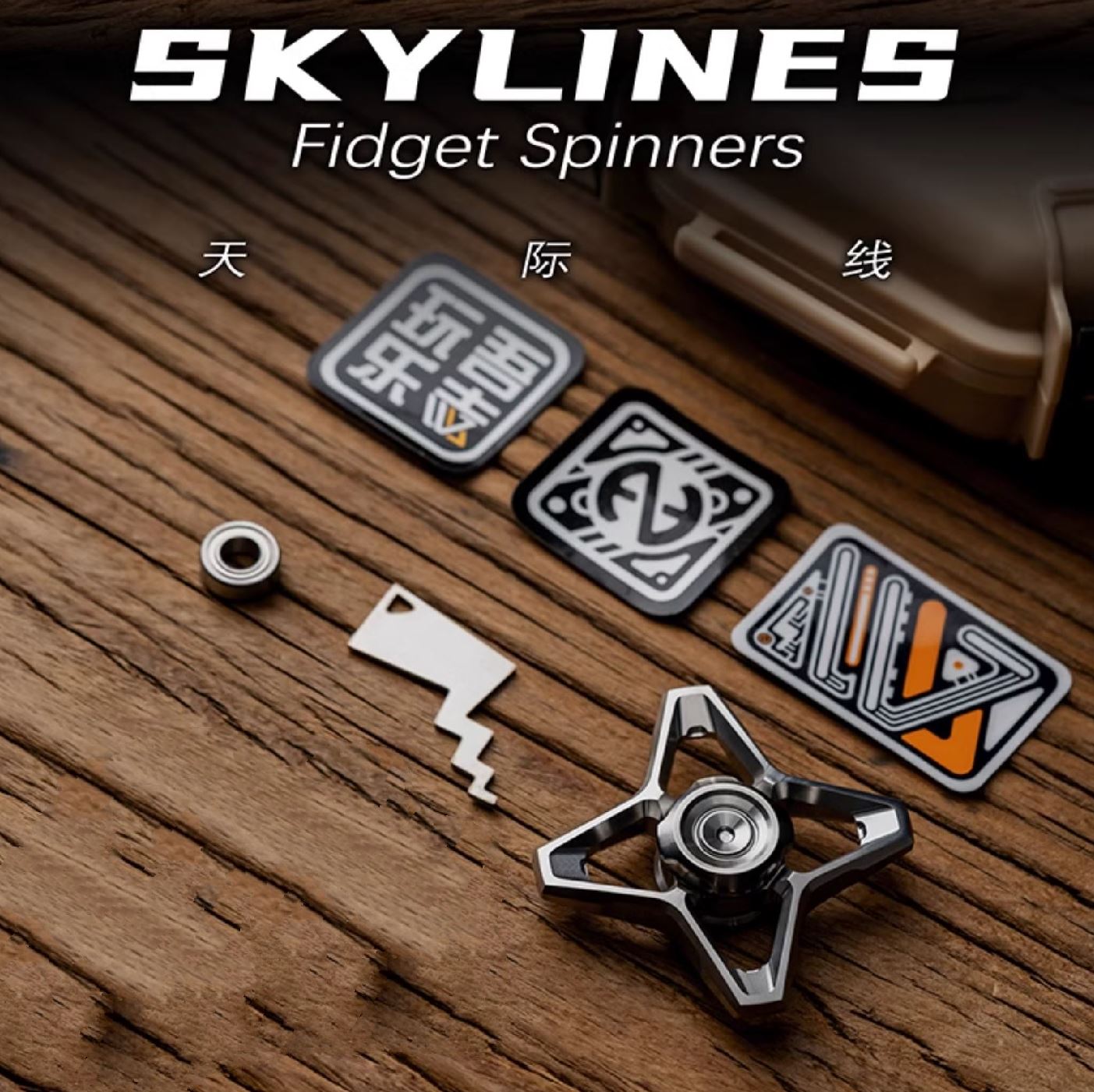 WANWU "Skyline" Hand Gyro Fidget Spinner | WANWU "Skyline" Mini EDC Hand Spinner | Mini "Skyline" Strike PPB Steel Hand Fidget for Gift & Collection