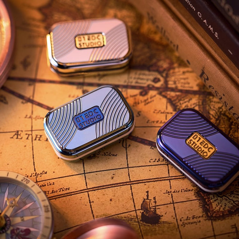 Zero One Mini Burger Mechanical Hand Haptic Slider | Zero One Mini Burger Metal EDC Hand Fidget Toy for Collection & Gift
