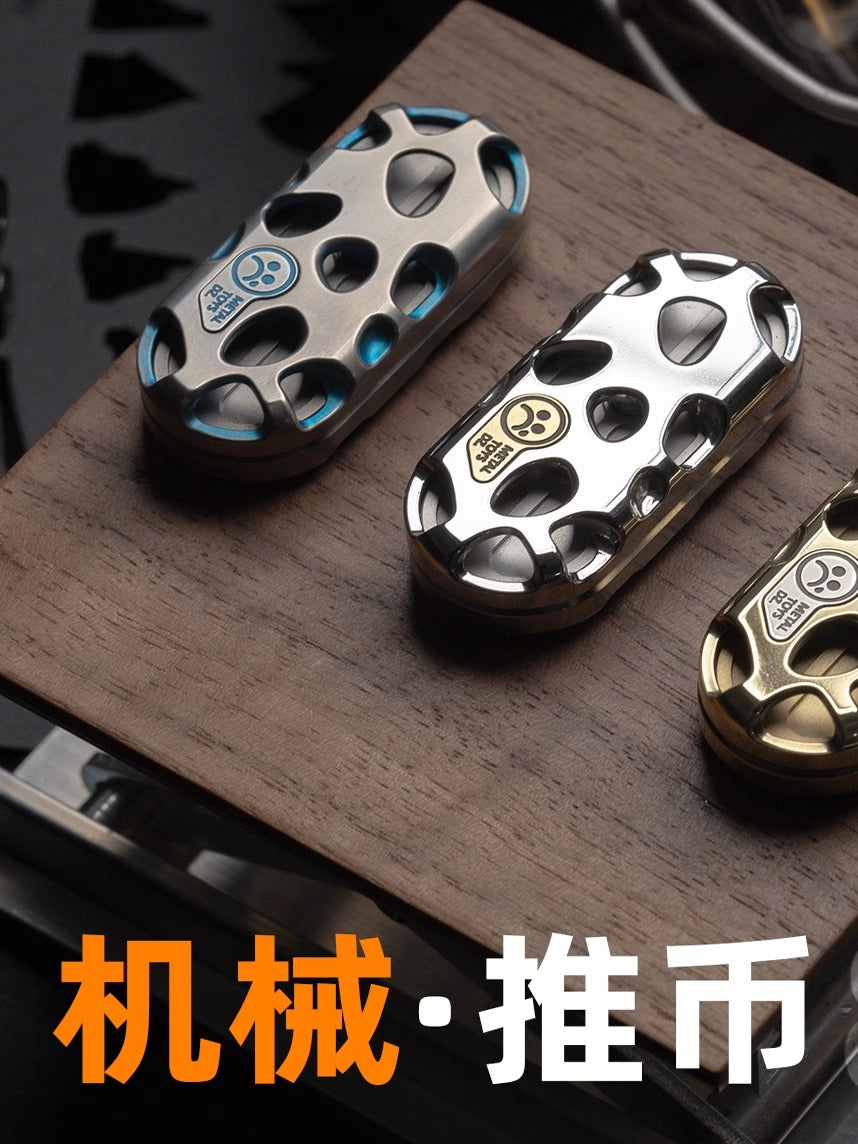 Dz Metal Toys Top-B "KONG" Hand Push Haptic Slider | Dz Top-B "KONG" EDC Hand Haptic Push Slider Push Pop Fidget Toys | Metal Fidget Push Pop Toys Anti-Stress Autism ADHD Hand Slider for Gift