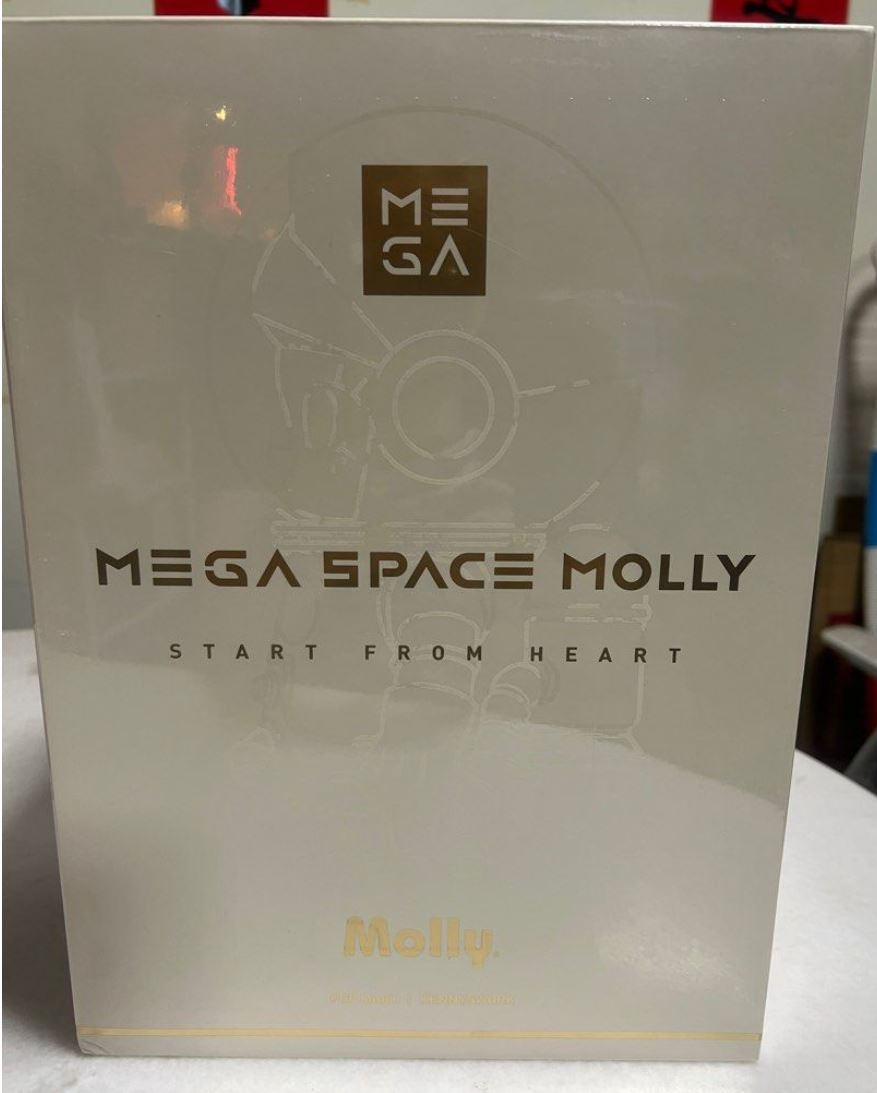 POP MART - MEGA SAPCE MOLLY - STAFF 5th Years Anniversary Edition - START FROM HEART 400% - 100% Authentic from POP MART