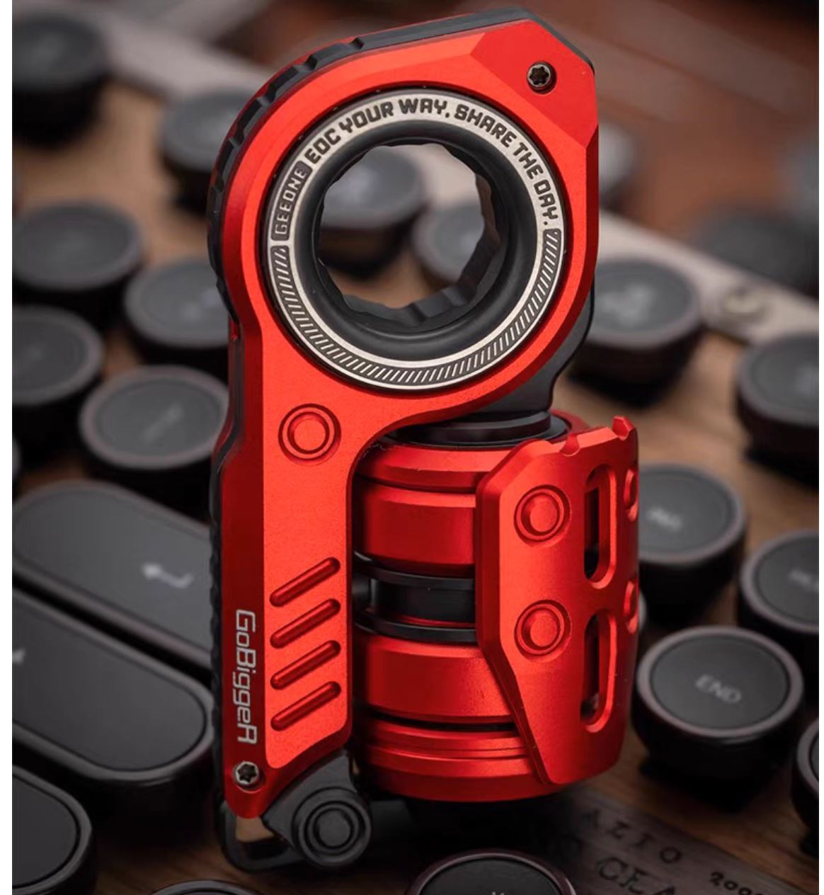 GoBiggeR Sinian Lite Aluminum Hand Fidget Haptic Slider | GobiggeR Sinian Lite Aluminum EDC Hand Slider | GobiggeR Sinian Lite Aluminum Hand Fidget Toy PPB for Collection & Gift