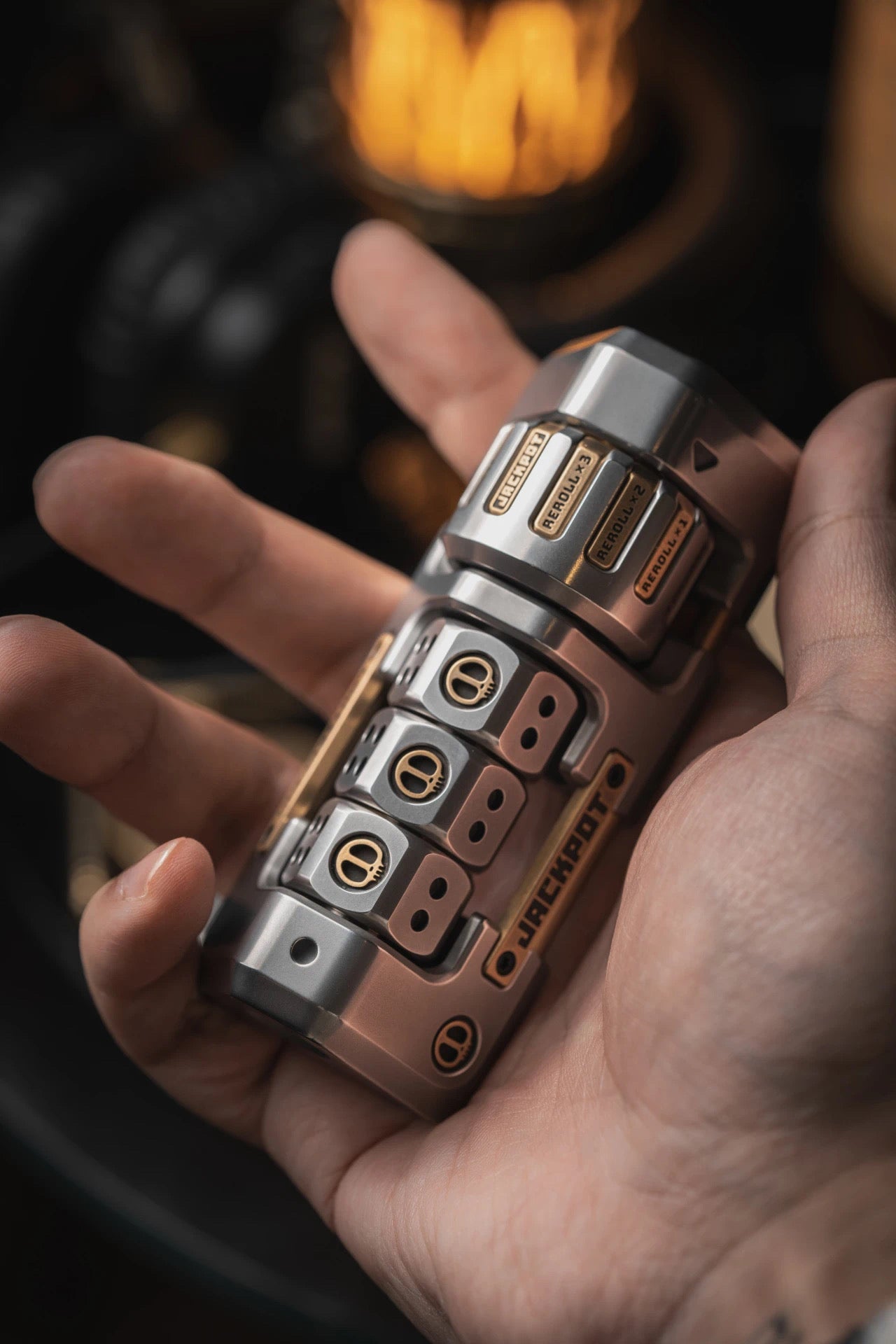 Lautie 2099 Series Jackpot Deskset Gyro Spinner | Lautie Lucky Jackpot Desktop Hand Gyro Fidget for Collection and Gift