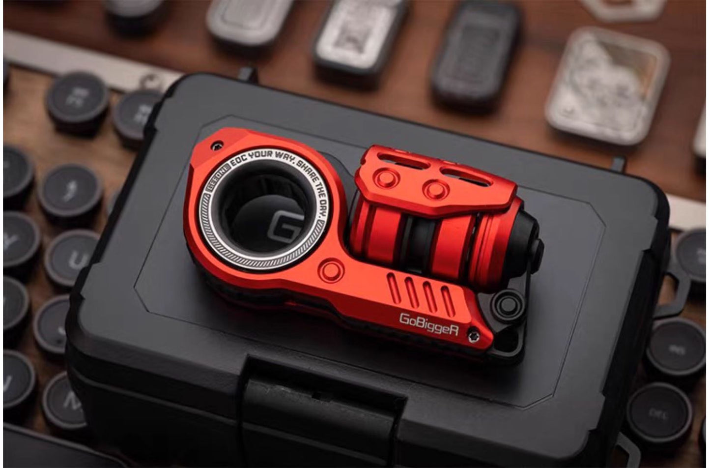 GoBiggeR Sinian Lite Aluminum Hand Fidget Haptic Slider | GobiggeR Sinian Lite Aluminum EDC Hand Slider | GobiggeR Sinian Lite Aluminum Hand Fidget Toy PPB for Collection & Gift