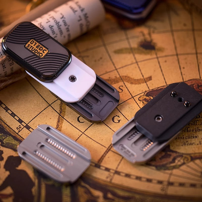 Zero One Mini Burger Mechanical Hand Haptic Slider | Zero One Mini Burger Metal EDC Hand Fidget Toy for Collection & Gift