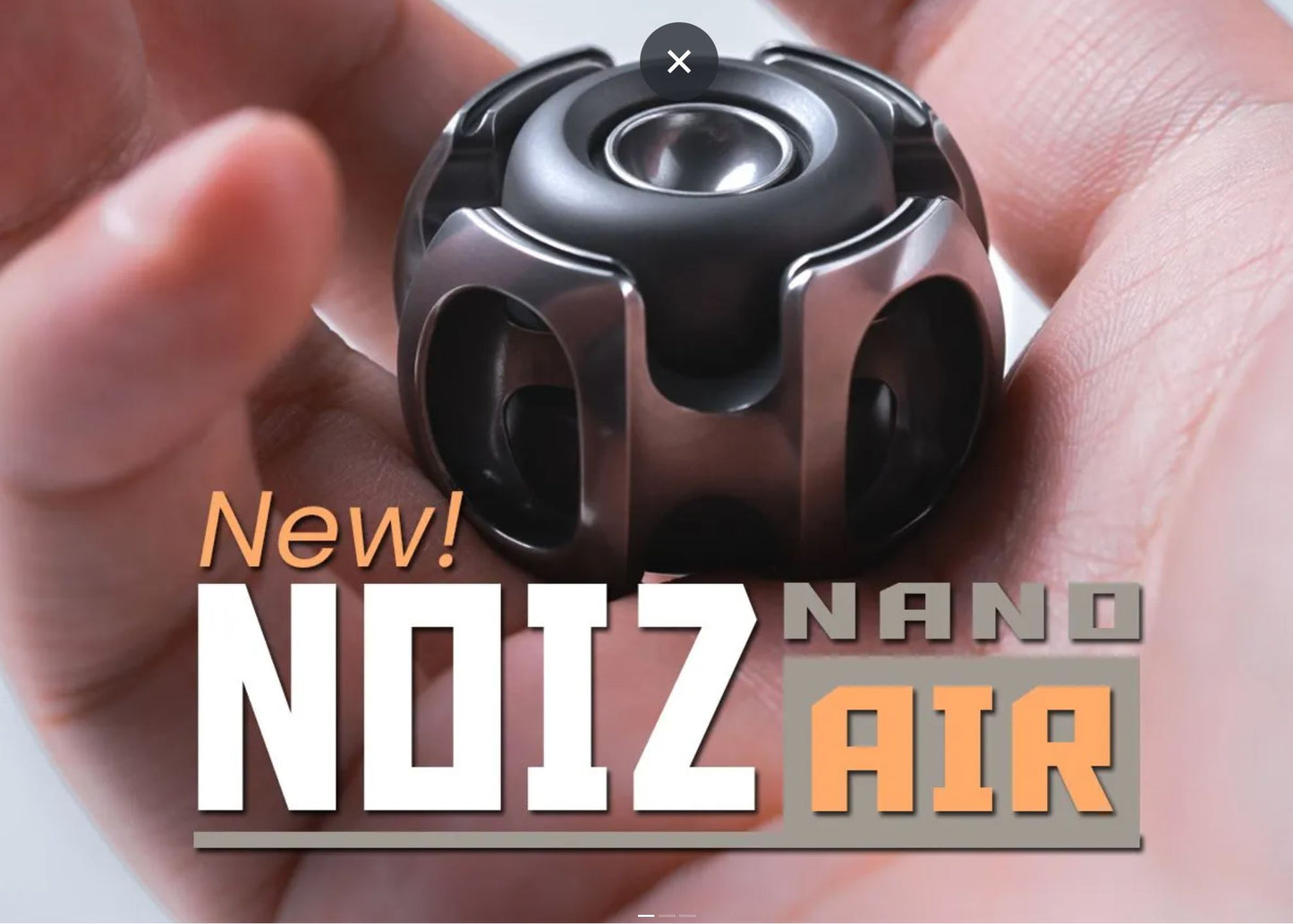 Lautie Noiz Air Nano Gyro Hand Fidget Spinner | Lautie Noiz Air Nano Stainless Steel Gyro Fidget for Collection and Gift