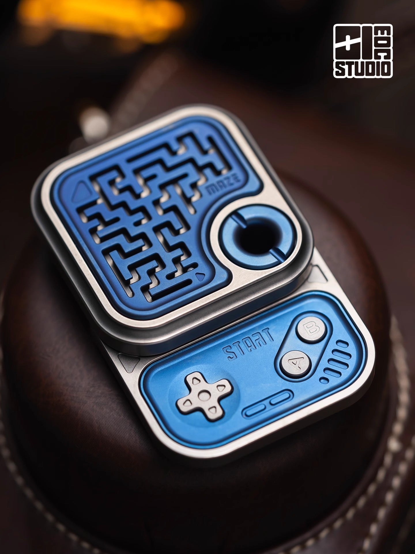 01 EDC Mechanical MAZE GAME Block Hand Push Slider | ZeroOne EDC MAZE BLOCK Haptic Hand Fidget Slider for Collection & Gift