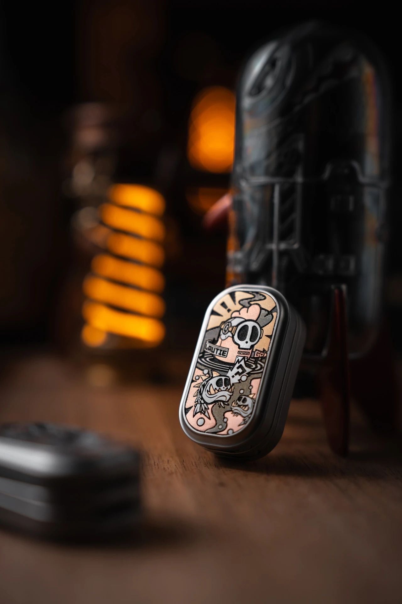Lautie x 01EDC Co-Branded "Crisis Route" Mechanical Push Slider | Lautie x ZeroOne EDC "Crisis Route" Haptic Hand Fidget Slider for Collection & Gift
