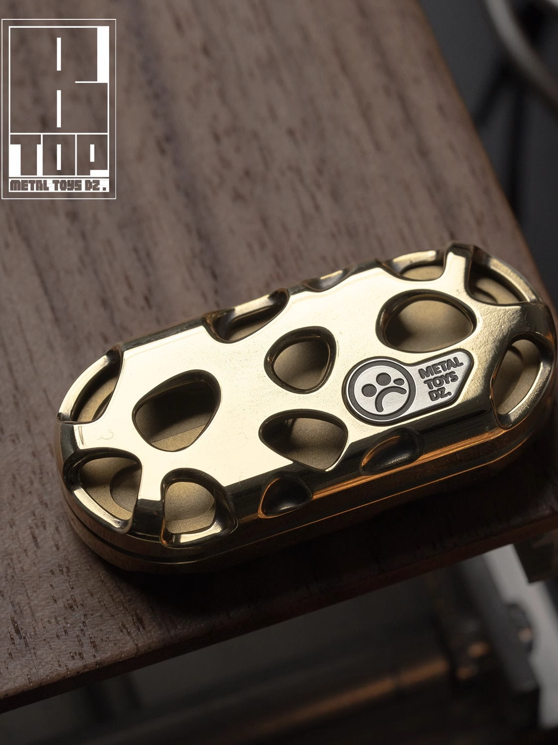 Dz Metal Toys Top-B "KONG" Hand Push Haptic Slider | Dz Top-B "KONG" EDC Hand Haptic Push Slider Push Pop Fidget Toys | Metal Fidget Push Pop Toys Anti-Stress Autism ADHD Hand Slider for Gift