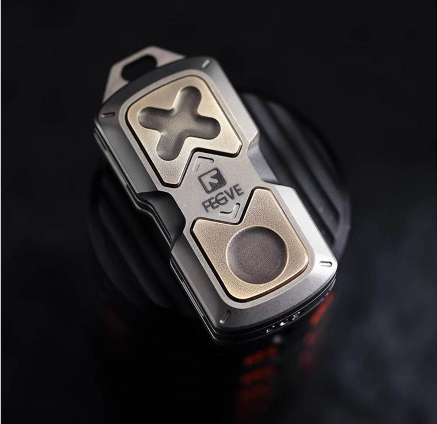 New FEGVE 101 Series Titanium TC4 Three Layer Hand Haptic Push Slider | New FEGVE Fidget Toy Hand Push PPB Decompression| FEGVE EDC Push Slider for Gift & Collection