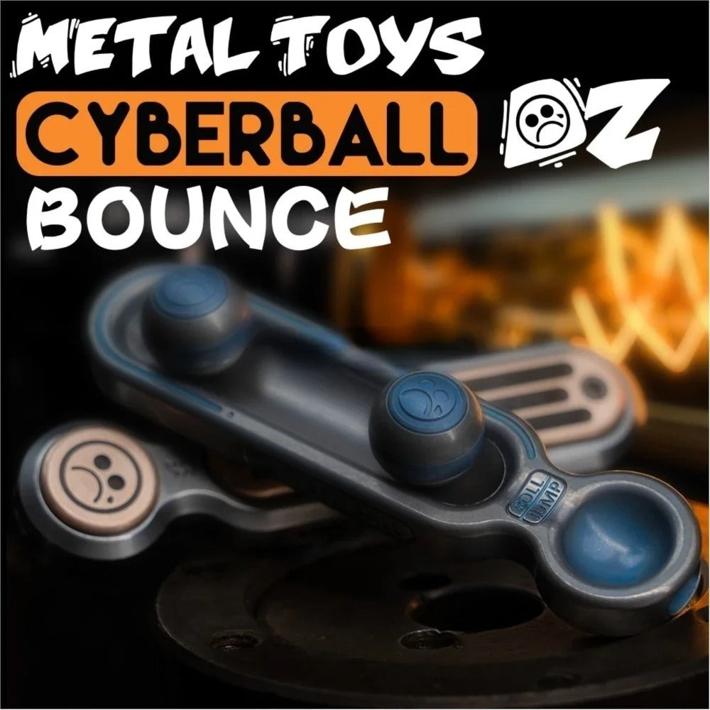MetalToys Cyberball Bounce Stainless Steel Fidget Toy | MetalToys Dz Cyberball Bounce Roll Jump EDC Toy for Gift & Collection
