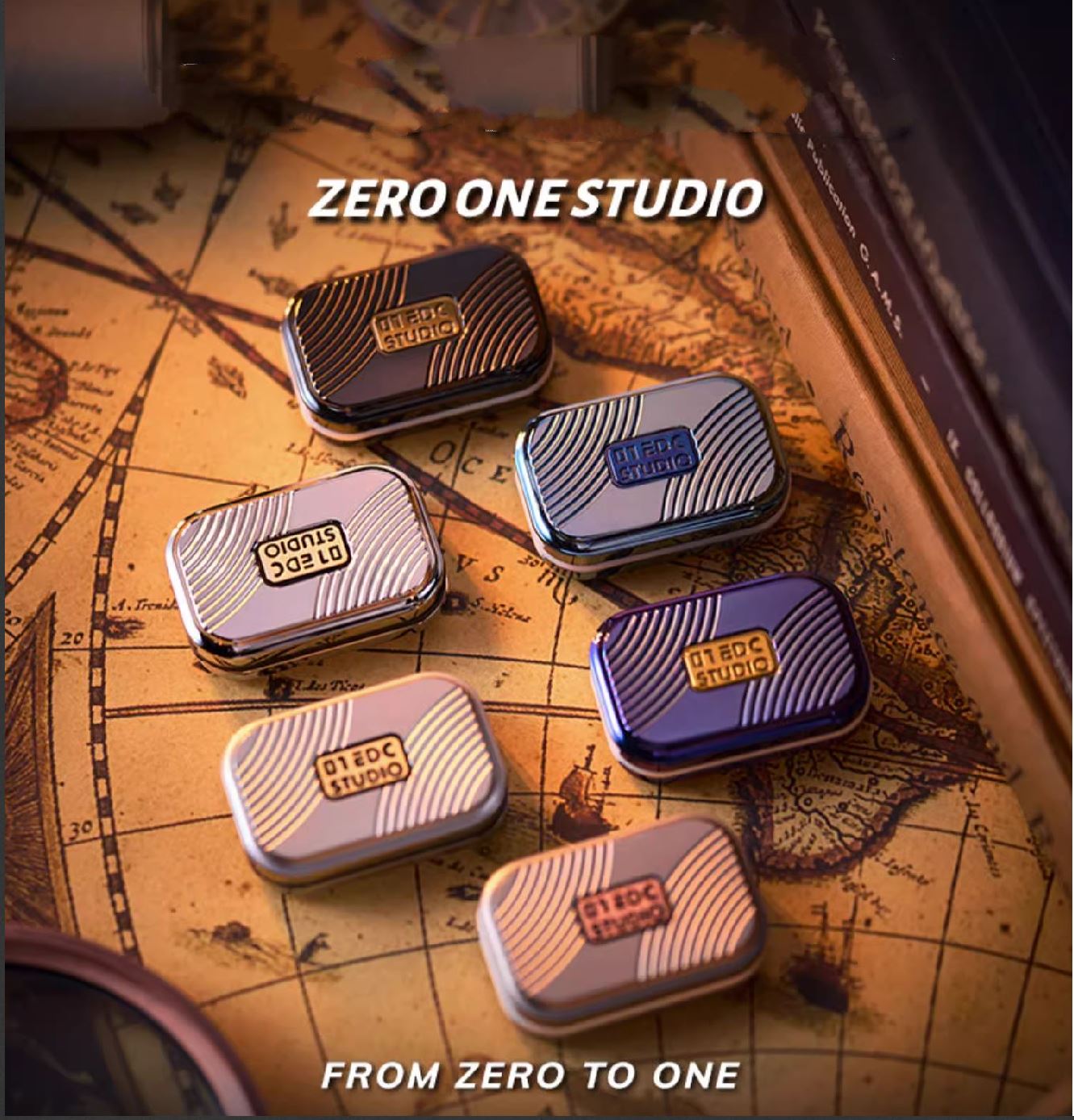 Zero One Mini Burger Mechanical Hand Haptic Slider | Zero One Mini Burger Metal EDC Hand Fidget Toy for Collection & Gift