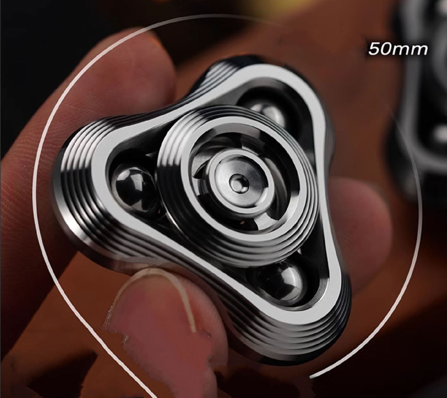 WANWU "Shockwave" Hand Gyro Fidget Spinner | WANWU "Shockwave" Mini EDC Hand Spinner | Mini "Shockwave" Strike PPB Steel Hand Fidget for Gift & Collection