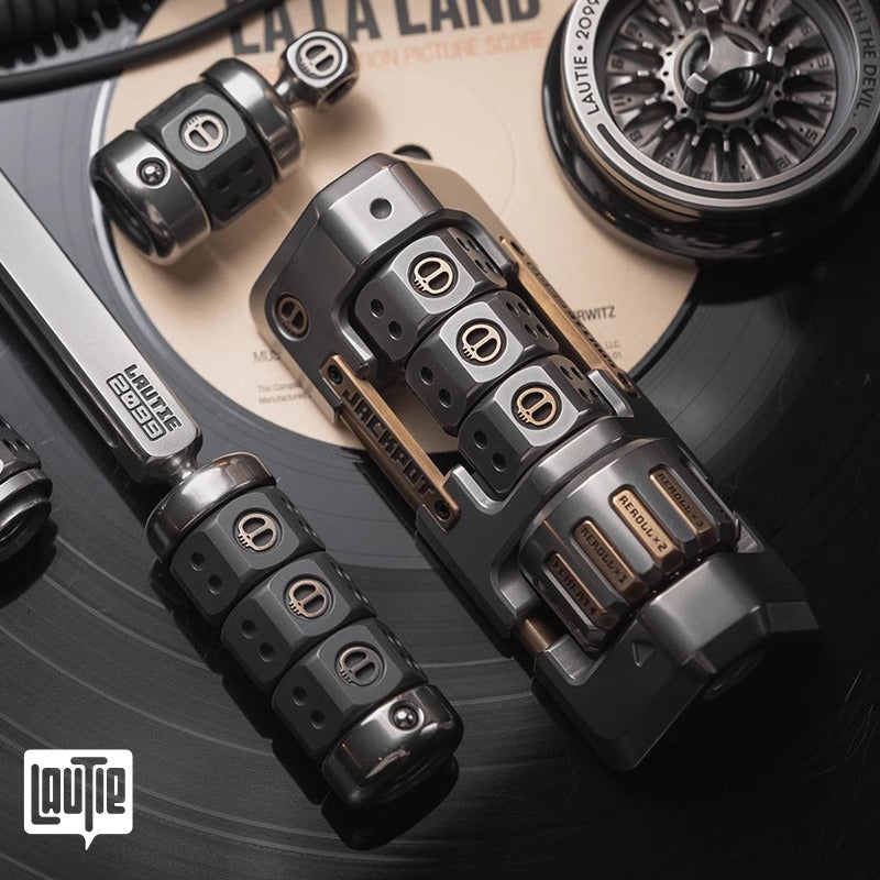 Lautie 2099 Series Jackpot Deskset Gyro Spinner | Lautie Lucky Jackpot Desktop Hand Gyro Fidget for Collection and Gift