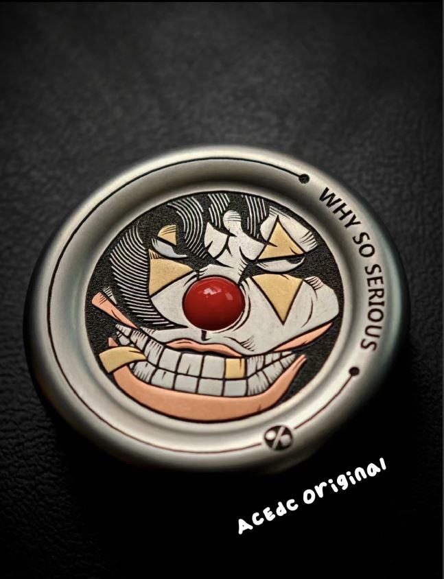 New ACEdc x One Bean Limited Edition Mechanical Coin Shape Hand Slider | ACEDC x One Bean Coin Fidget Slider for Collection & Gift