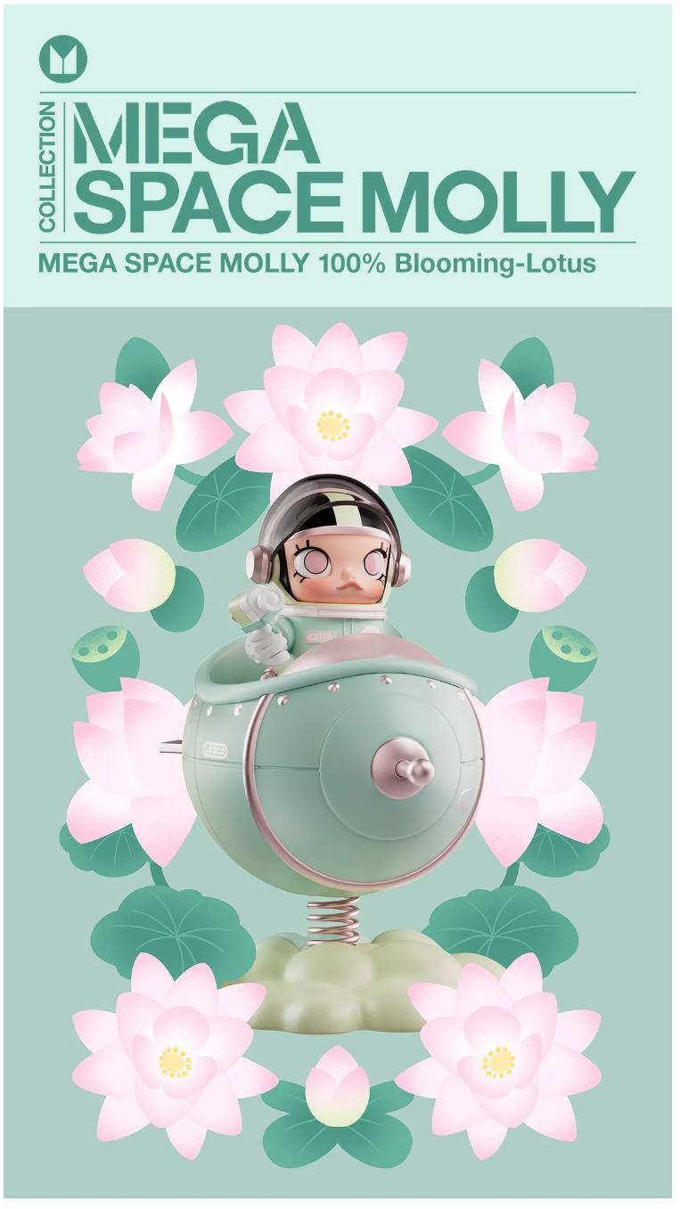 Pop Mart MEGA SPACE MOLLY 100% Blooming Country Exclusive Series - 100% Authentic