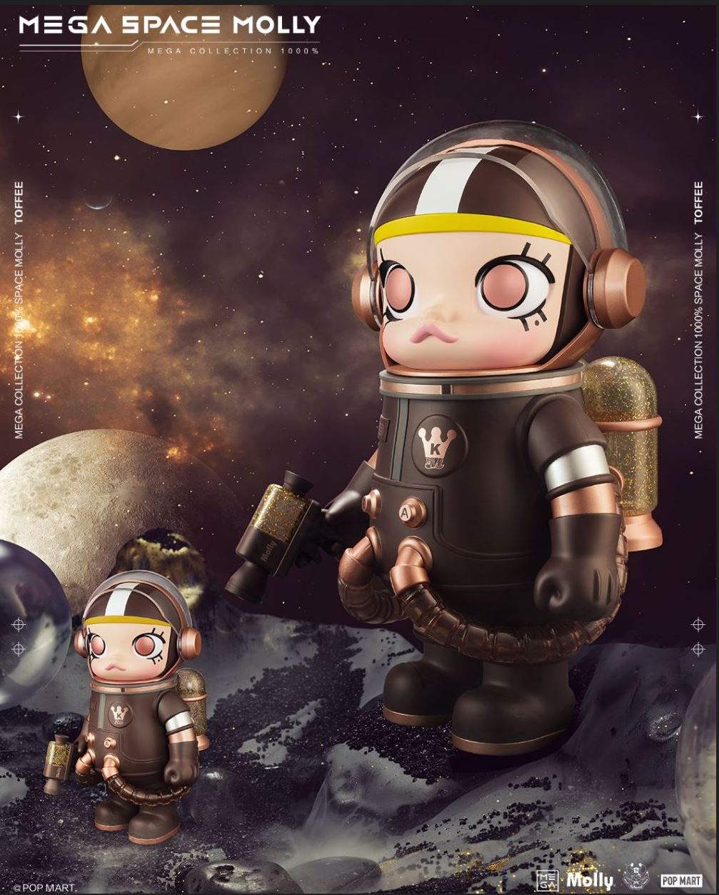 POP MART MEGA SPACE MOLLY 400% - TOFFEE - 100% Authentic from POP MART