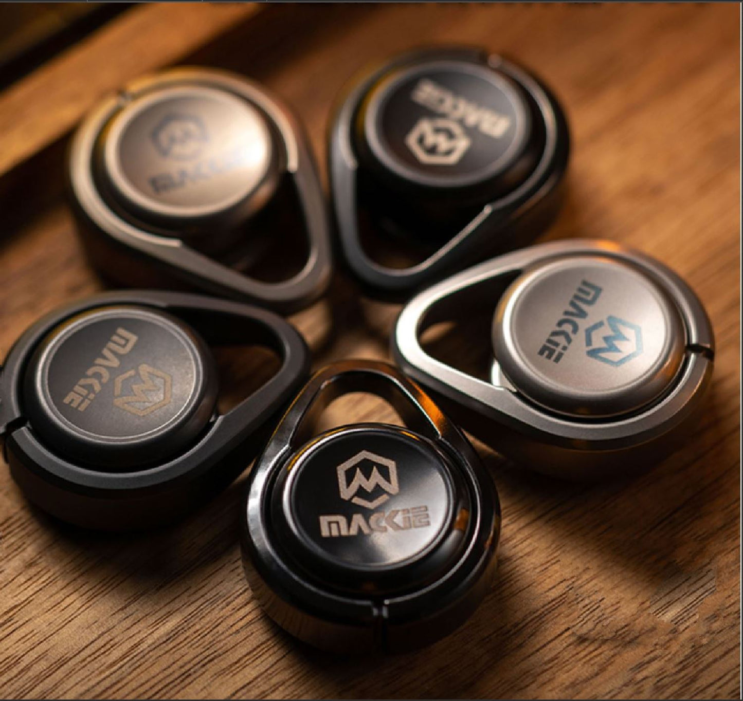 New Mackie Little Drop Gyro Hand Spinner Ratchet Presser | Mackie Little Drop Ratchet Clicker | Mackie Mini Gyro EDC Clicker Button