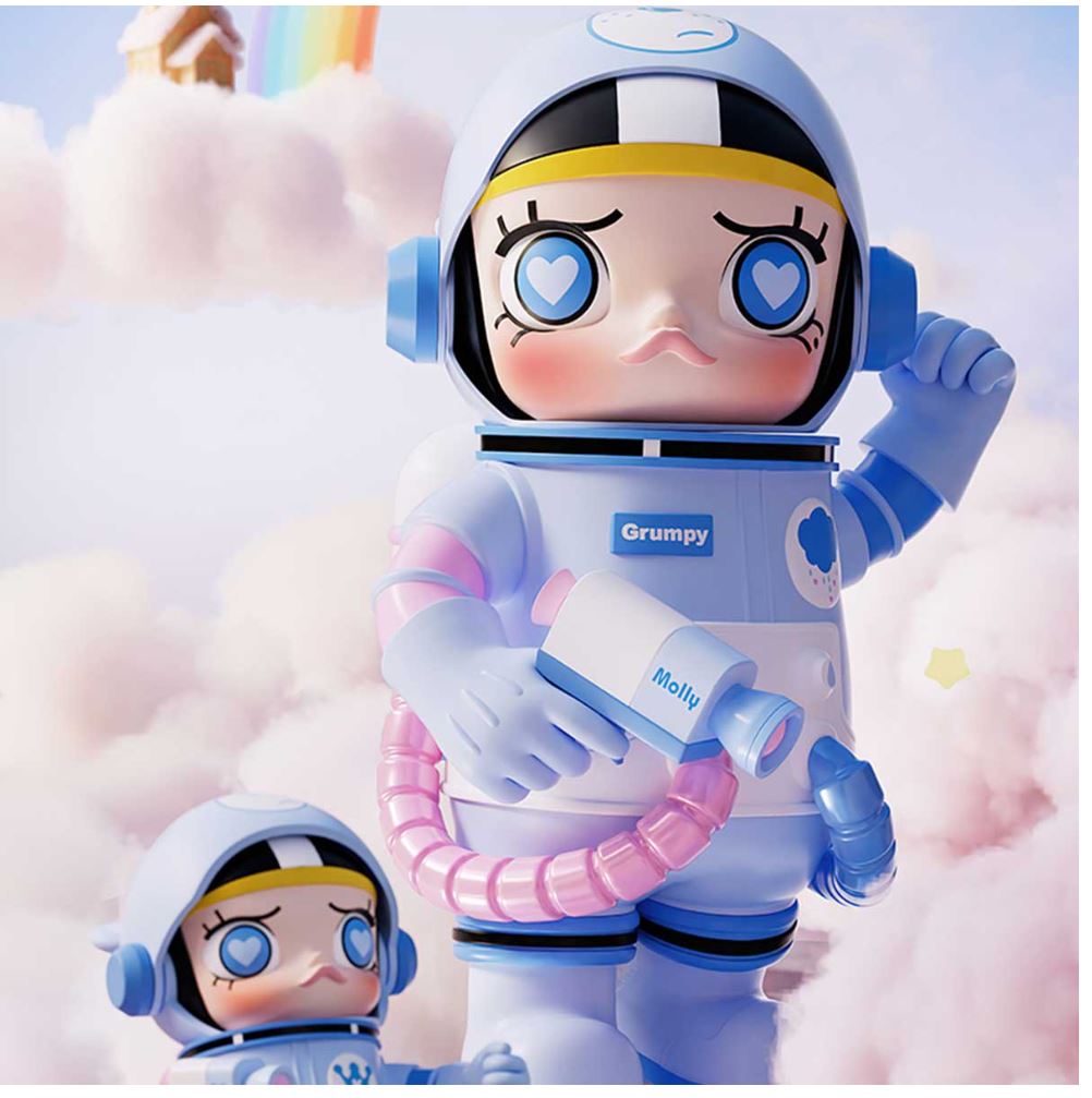 POP MART - MEGA SAPCE MOLLY- Grumpy Bear 400%+100% - 100% Authentic from POP MART