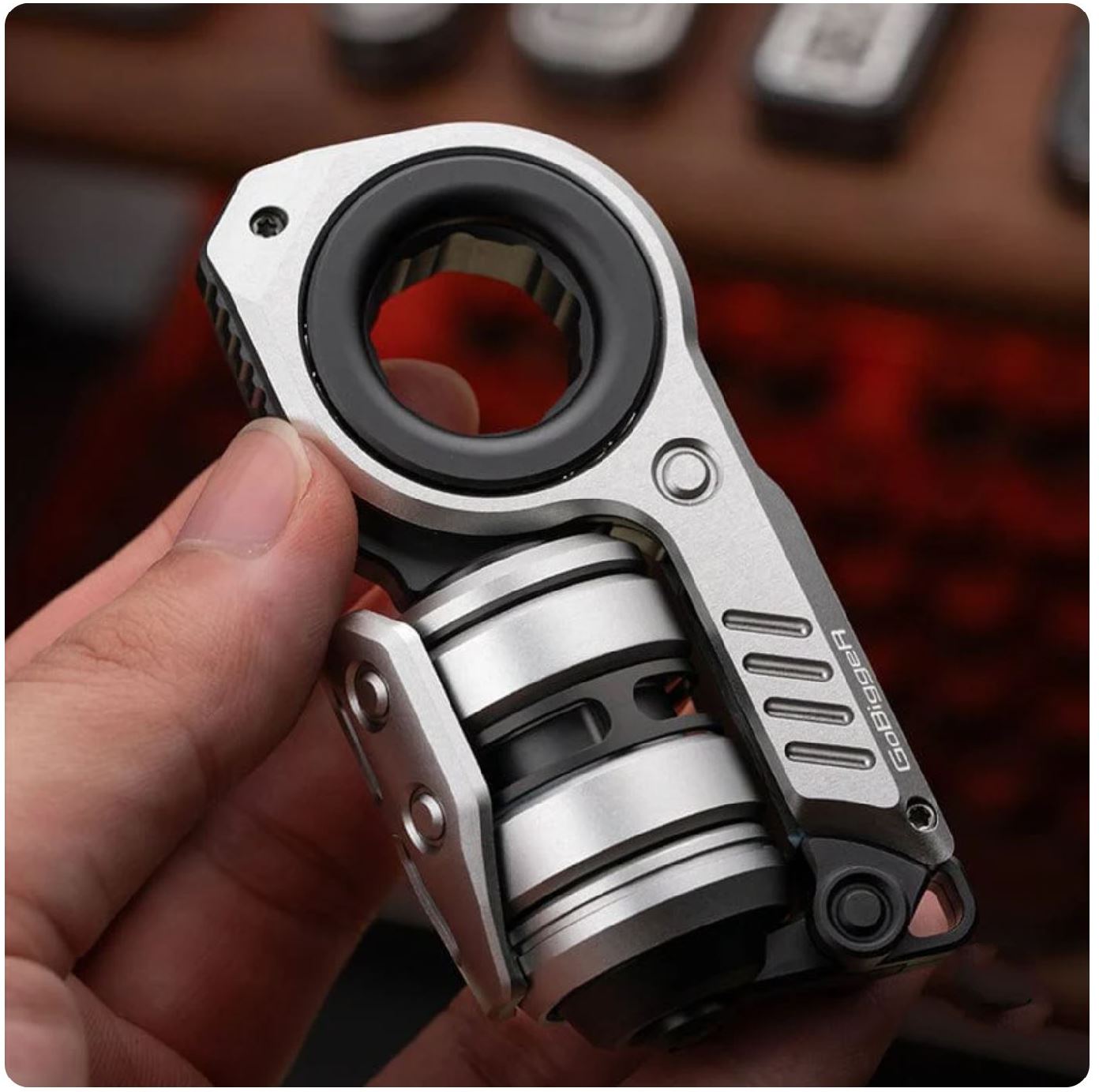 GoBiggeR Sinian Lite Aluminum Hand Fidget Haptic Slider | GobiggeR Sinian Lite Aluminum EDC Hand Slider | GobiggeR Sinian Lite Aluminum Hand Fidget Toy PPB for Collection & Gift