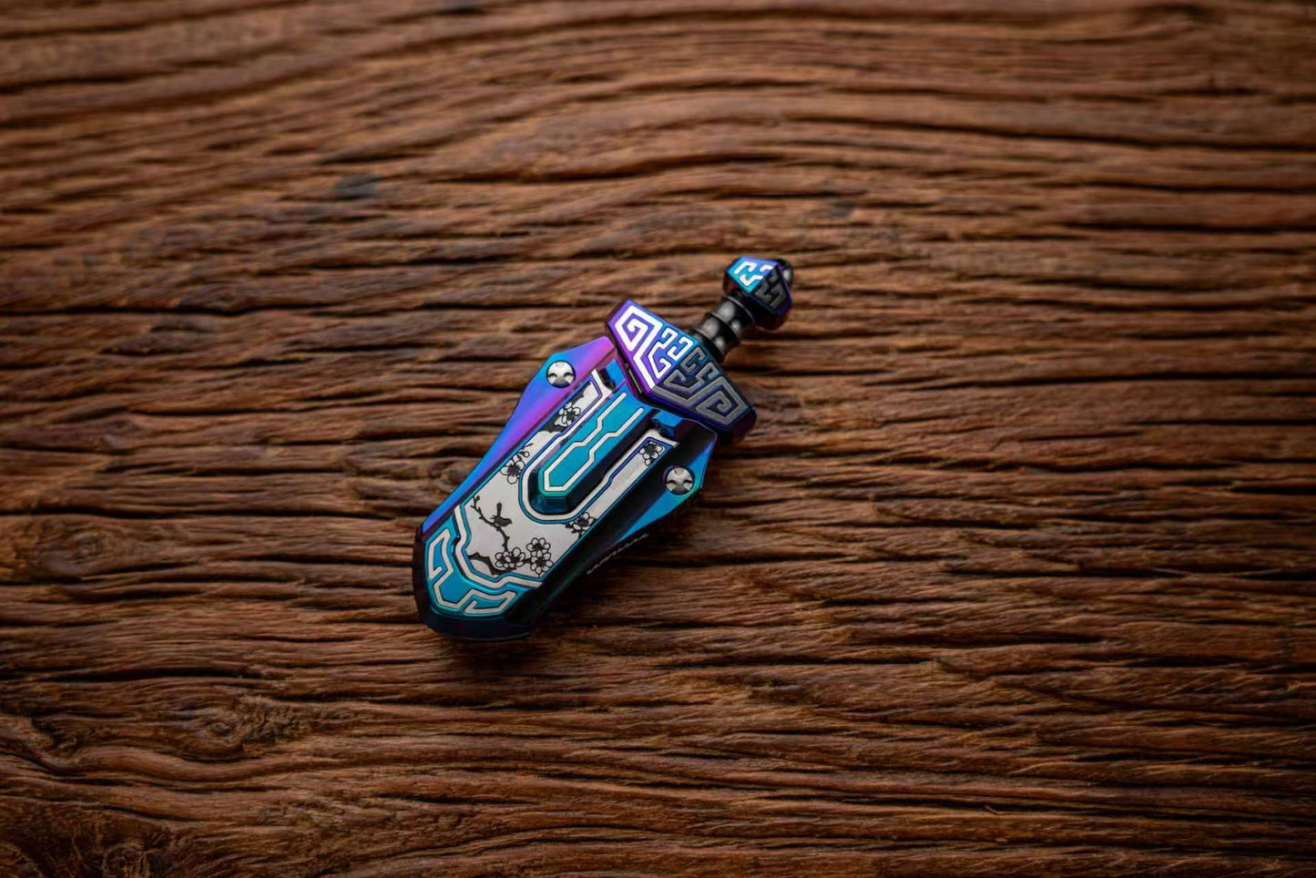 New WANWU "Tai-ah" Sword Hand Haptic Special Material Zirconium Push Slider | New WANWU "Tai-ah" Swords EDC PEI Hand Push Slider | "Tai-ah" Sword PPB Fidget Toys for Collection & Gift
