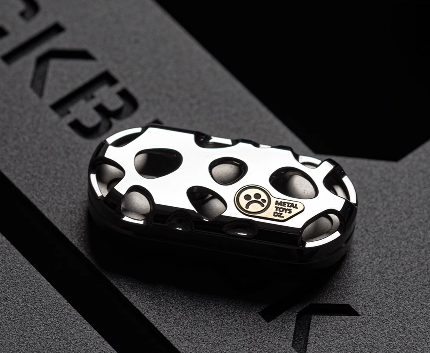 Dz Metal Toys Top-B "KONG" Hand Push Haptic Slider | Dz Top-B "KONG" EDC Hand Haptic Push Slider Push Pop Fidget Toys | Metal Fidget Push Pop Toys Anti-Stress Autism ADHD Hand Slider for Gift