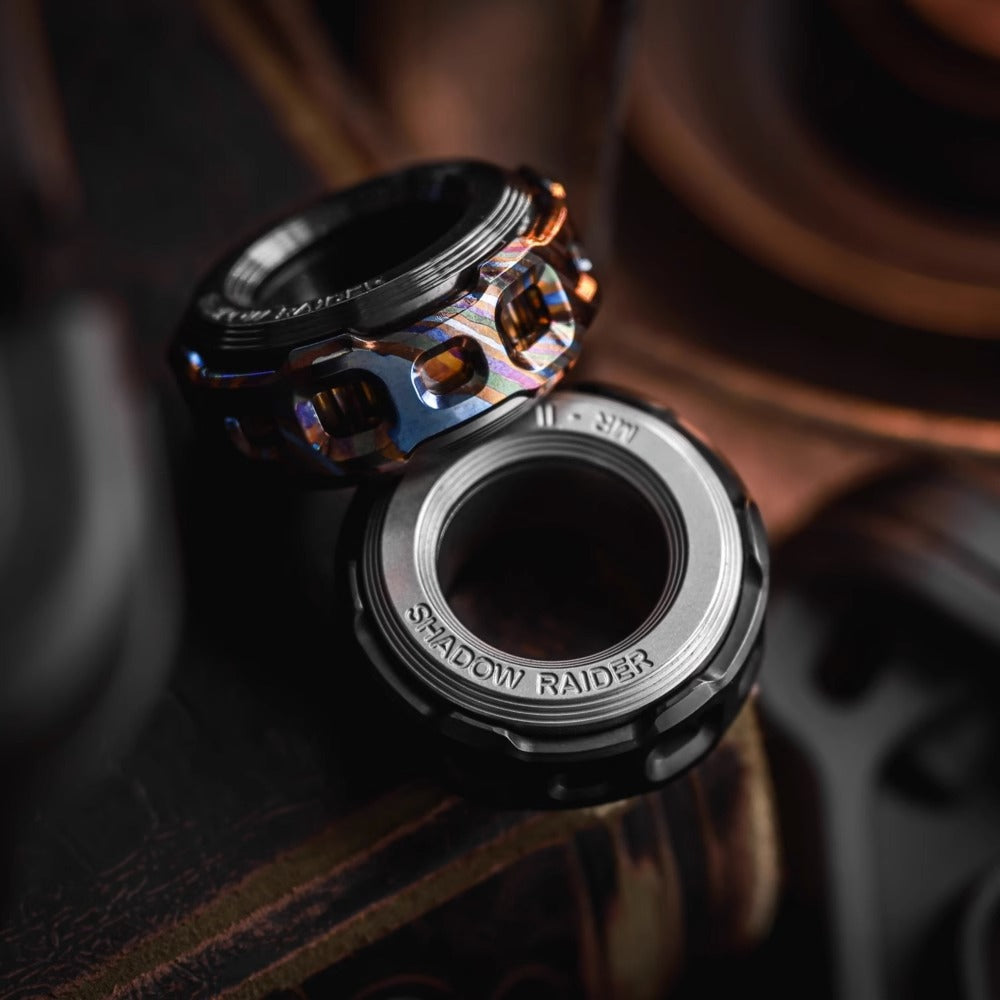 New ACEDC Shadow Raider Mechanical Ring II Hand Slider | ACEDC Metal EDC Hand Finger Mechanical Ring 2 | New ACEDC Mechanical Finger Push Slider for Gift for Gift and Collection