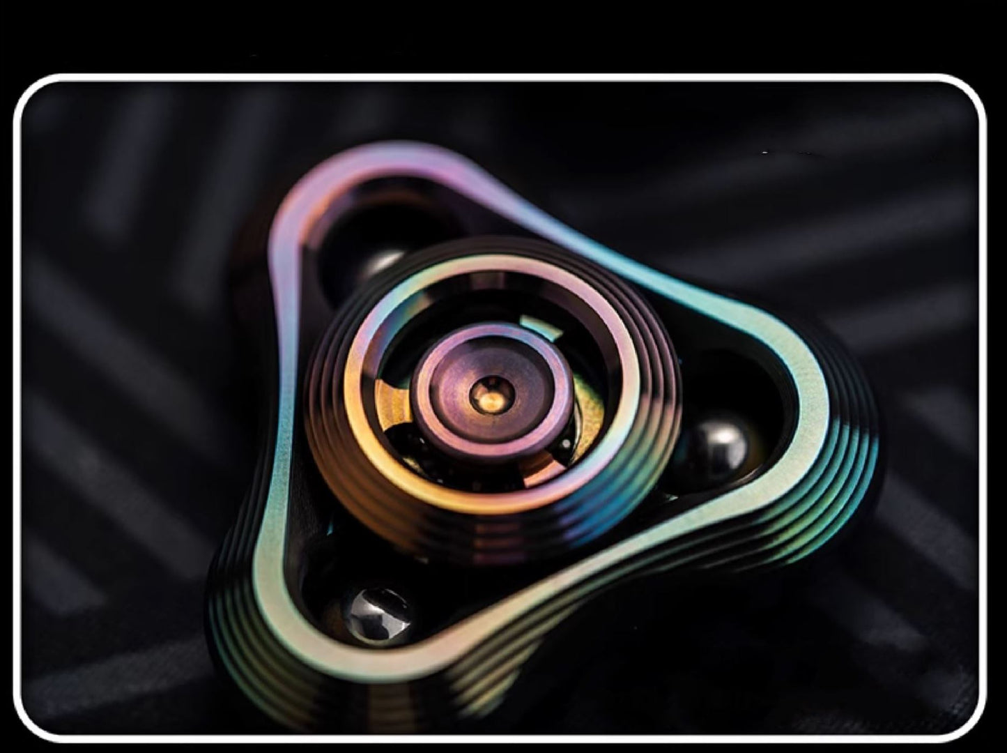 WANWU "Shockwave" Hand Gyro Fidget Spinner | WANWU "Shockwave" Mini EDC Hand Spinner | Mini "Shockwave" Strike PPB Steel Hand Fidget for Gift & Collection