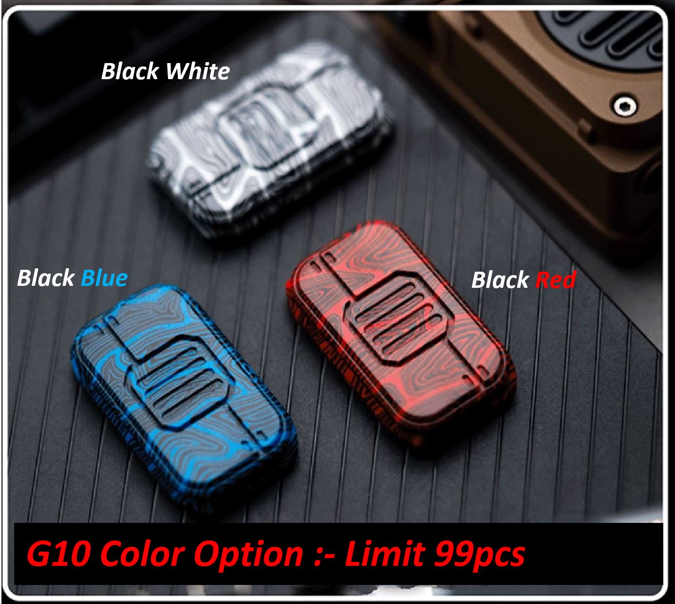 WANWU PEI-G10 Mini Armor Shield Hand Slider | WANWU Mini Metal Line Of Defense PPB Hand Slider | Mini EDC Shield Push Pull Slider for Collection & Gift