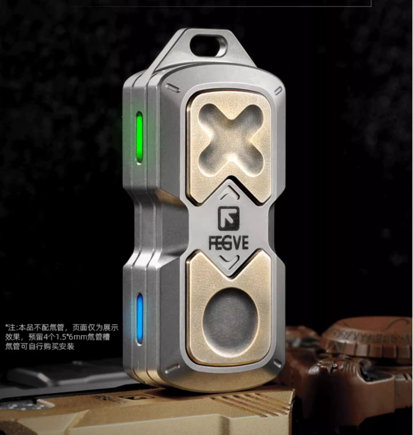New FEGVE 101 Series Titanium TC4 Three Layer Hand Haptic Push Slider | New FEGVE Fidget Toy Hand Push PPB Decompression| FEGVE EDC Push Slider for Gift & Collection