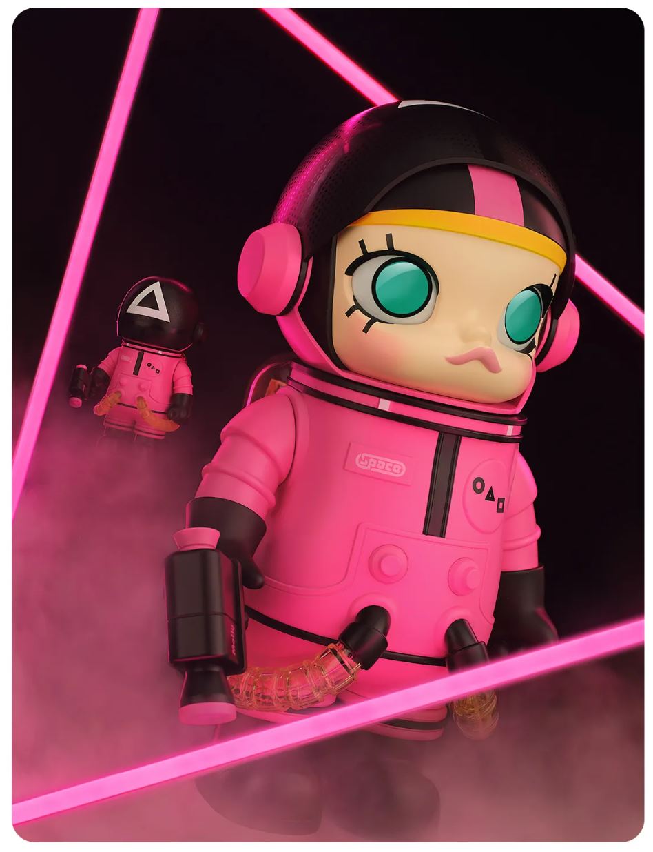 POP MART - MEGA SAPCE MOLLY SQUID GAME 400%+100% - 100% Authentic from POP MART