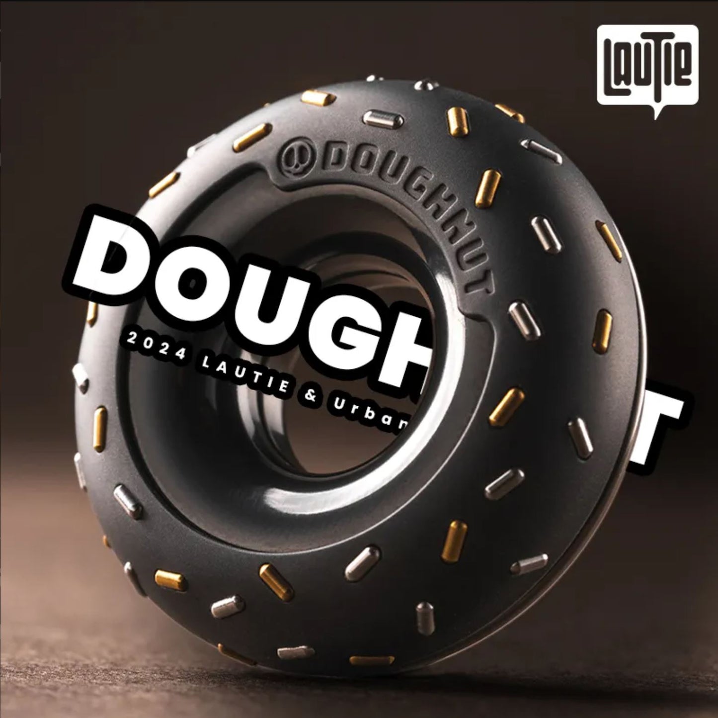 Lautie x Urban Zirconium Doughnut Hand Haptic Push Slider | Lautie Urban EDC Copper Doughnut Hand Slider for Collection & Gift